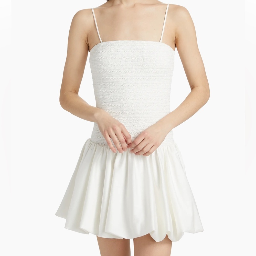 Alice + Olivia Arden Drop-Waist Bubble Minidress